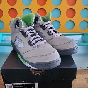 Size 3Y - Jordan 5 Retro Green Bean PS Silver,Green,Flint Grey